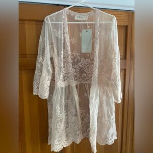 La Bellum by Hilary Scott Lace Crochet duster